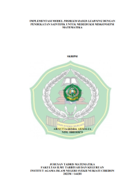 Implementasi Model Problem Based Learning Dengan Pendekatan Saintifik Untuk Mereduksi Miskonsepsi Matematika