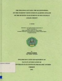 The Influence Of Using The Suggestopedia On The Students' Motivation In Learning English Of Seventh Year Students Of MTs Negeri 02 Losari - Cirebon