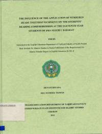 The Influence Of The Application Of Numbered Heads Together Technique On The Students Reading Comprehension At The Elevent Year Students Of SMA Negeri 1 Babakan