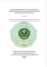 An Analysis of Readablity Level of Reading Text In English Textbook “Bahasa Inggris for XII Grade Senior High School” Revised Edition (2018)