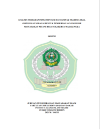 Analisis Terhadap Implementasi dan Dampak Tradisi Lokal Ombyongan Sebagai Bentuk Pemberdayaan Ekonomi Masyarakat Petani Desa Sukakerta Majalengka