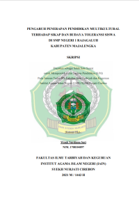 Pengaruh Penerapan Pendidikan Multikultural Terhadap Sikap Dan Budaya Toleransi Siswa Di SMP Negeri 1 Rajagaluh Kabupaten Majalengka