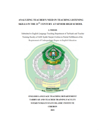 Analyzing Teacher’s Needs in Teaching Listening Skils in the 21st Century at Senior High School