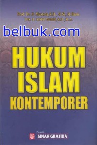 Hukum islam kontemporer : Mustofa, Abdul Wahid; editor, Tarmizi