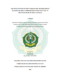 The Effectiveness of Structured Dyadic Method (SDM) In Teaching Reading Comprehension of Recount Text at the Tenth Grade of SMAN 1 Susukan